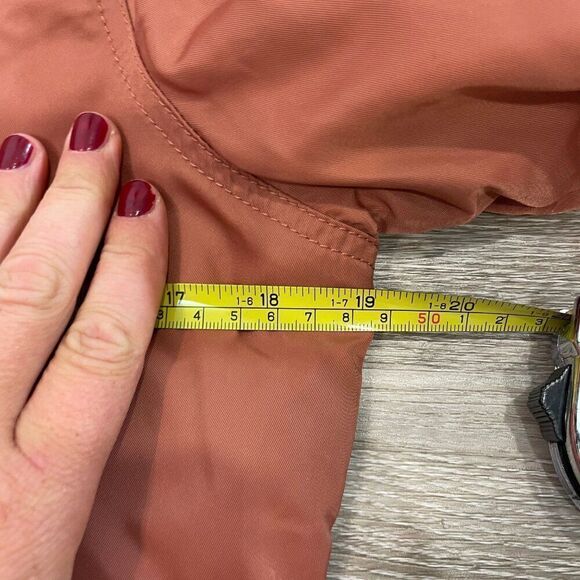 WILFRED FREE Aritzia Crop Aviator Bomber Jacket in Cognac XS Puff Fall Jacket - Picture 12 of 14